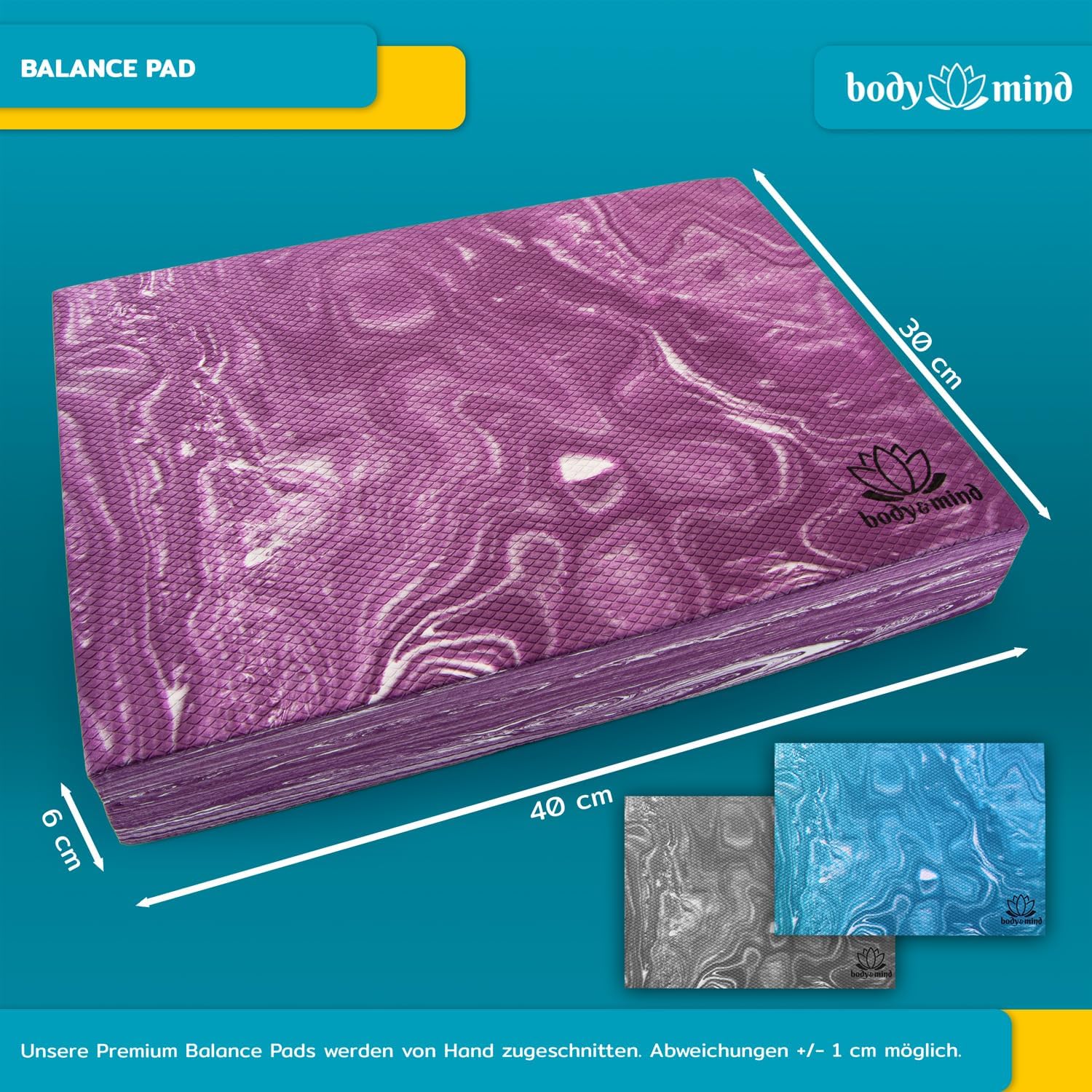 Thumbnail 5 de Body & Mind Balance-Pad — Planche d'équilibre en mousse souple anti-dérapante 40 x 29 cm