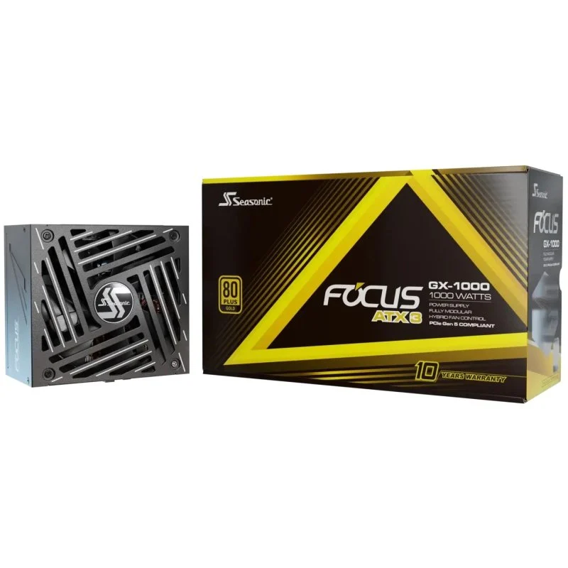 Detalle de Seasonic Focus GX-1000 1000W 80 Plus Gold fuente de PC