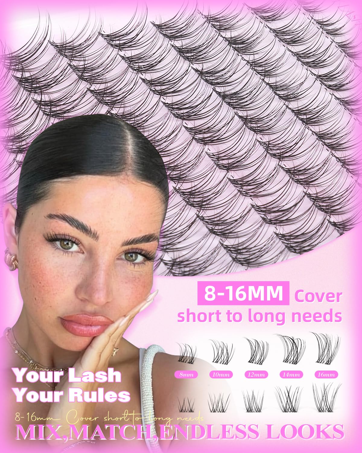 Thumbnail 3 de wtvane Wispy Lash Clusters Kit 8-16mm