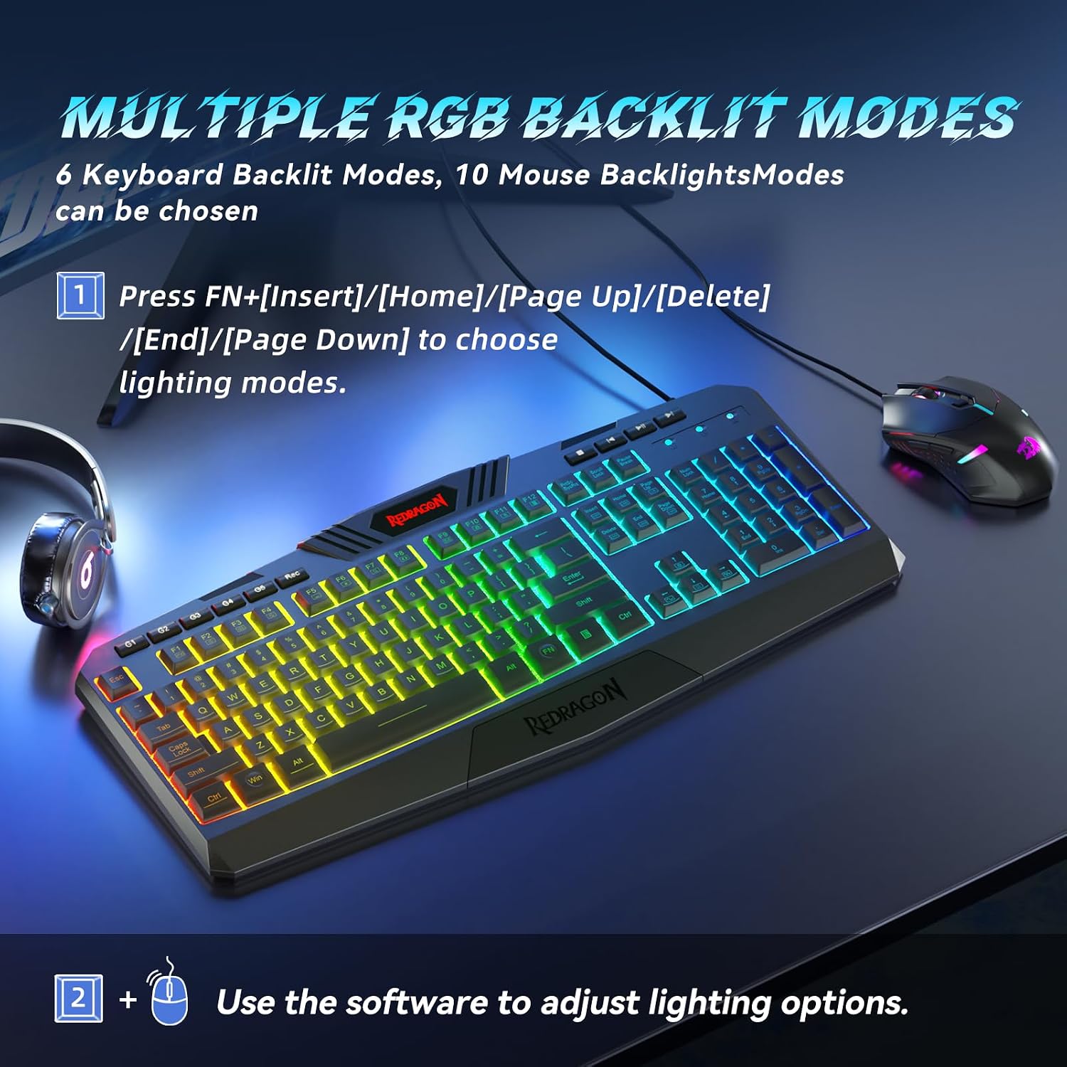 Thumbnail 2 de Redragon S101-3 PRO gaming keyboard