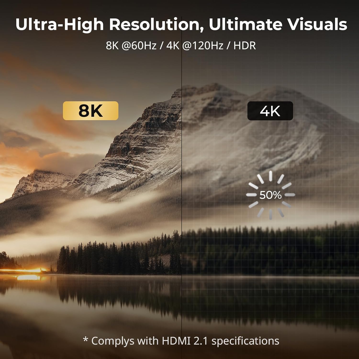 Thumbnail 3 de SmallRig HDMI 2.1 8K-Kabel (5086) A-auf-A, 100 cm – unterstützt 8K/60 Hz & 4K/120 Hz