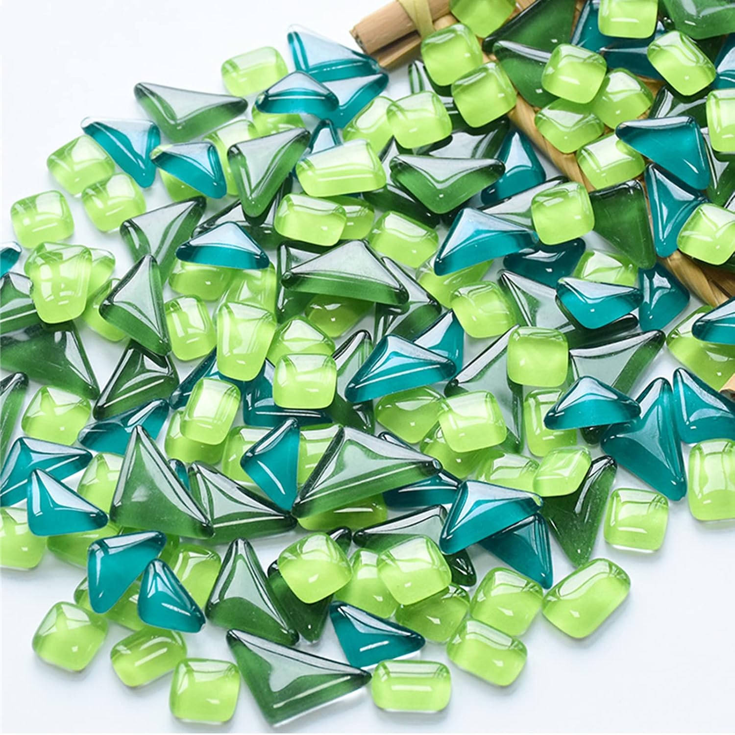 Thumbnail 5 de Unregelmäßige Glasmosaikfliesen 500 g 🎨