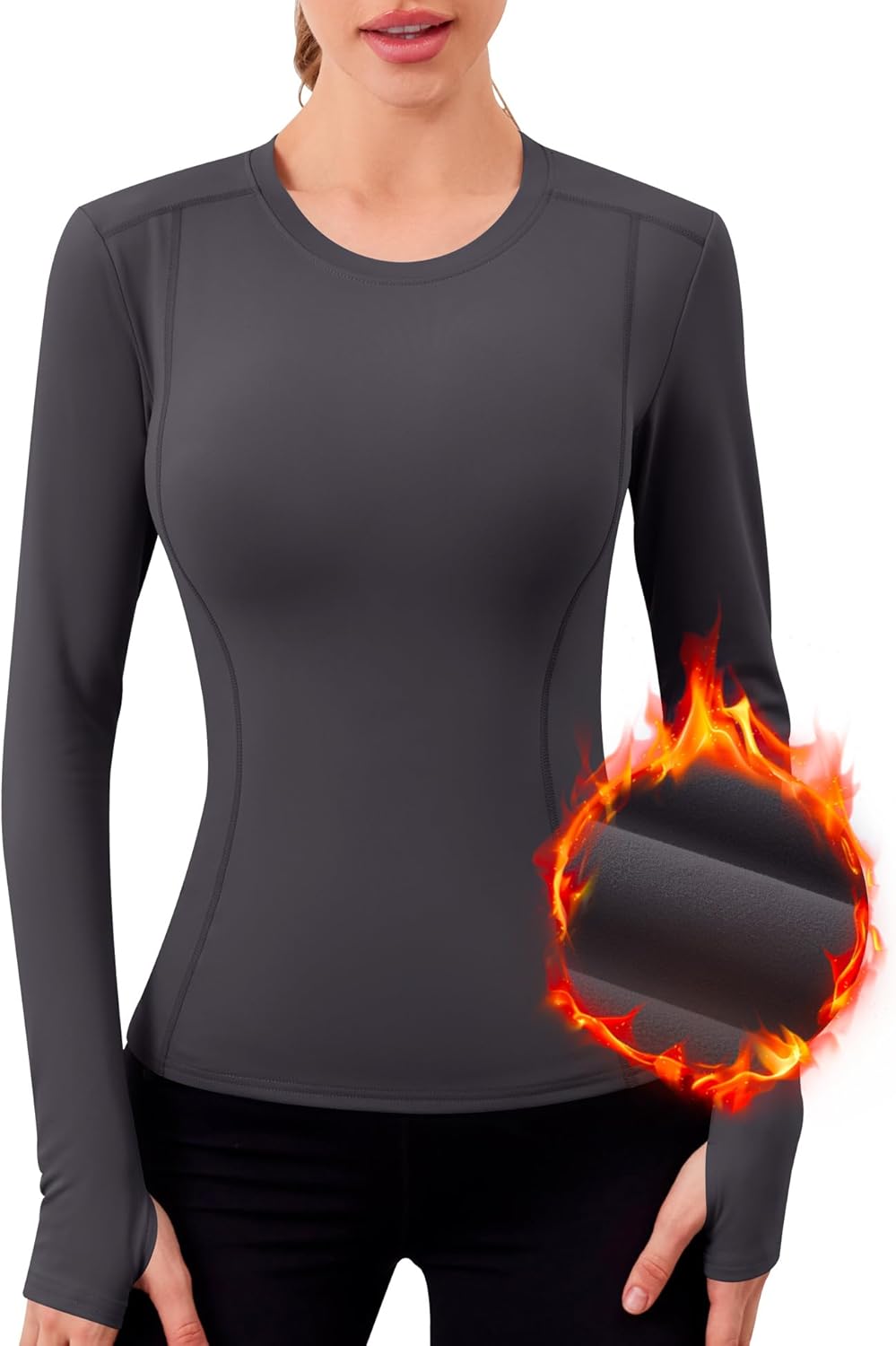 Thumbnail 5 de IECCP Women Thermal Sports Long Sleeve Top 1️⃣
