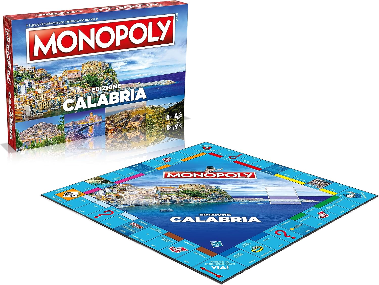 Detalle de Winning Moves Monopoly I Borghi Più Belli d'Italia Calabria — Gioco da Tavolo per Famiglie