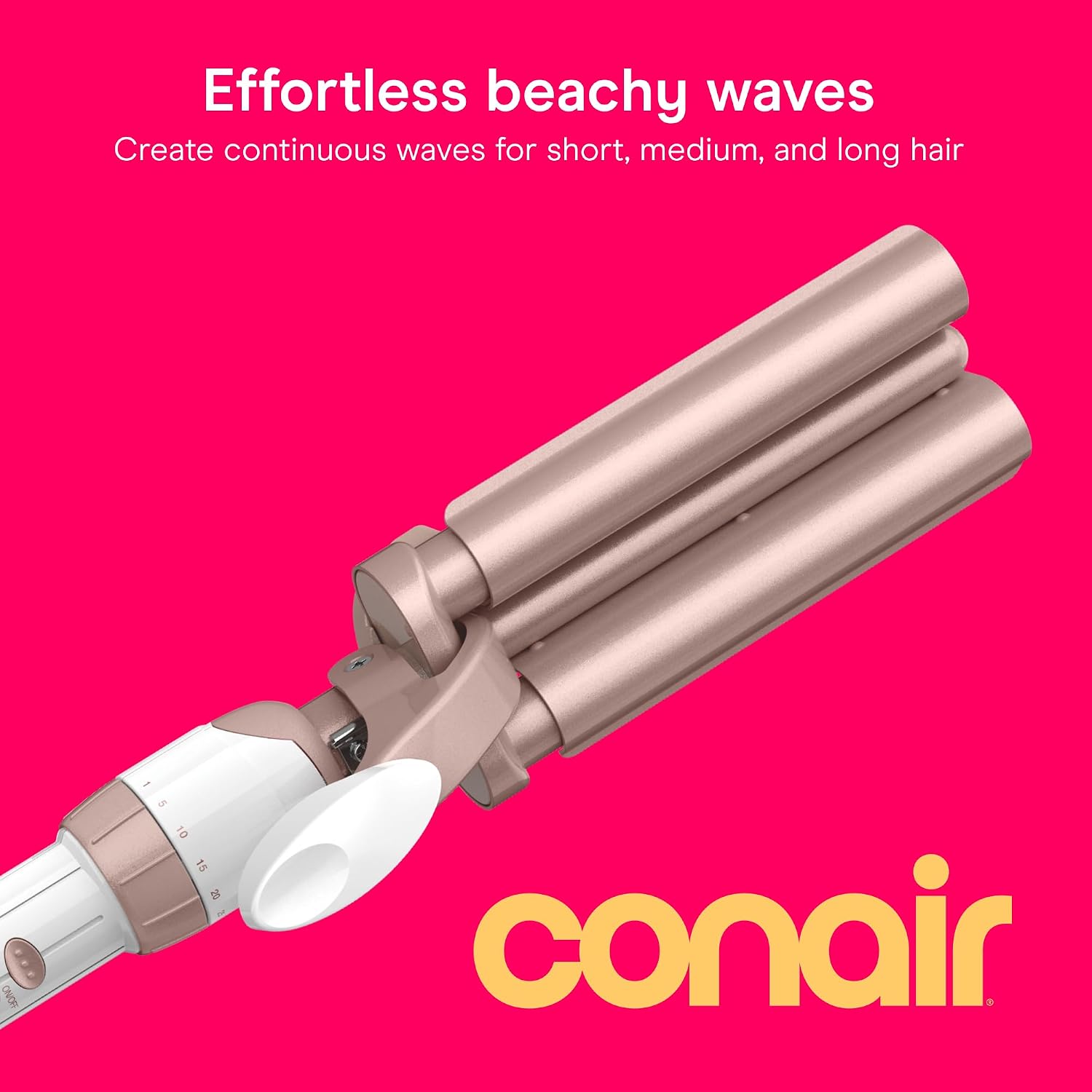 Detalle 2 de Conair Double Ceramic 3-Barrel Waver 30 settings 💇♀