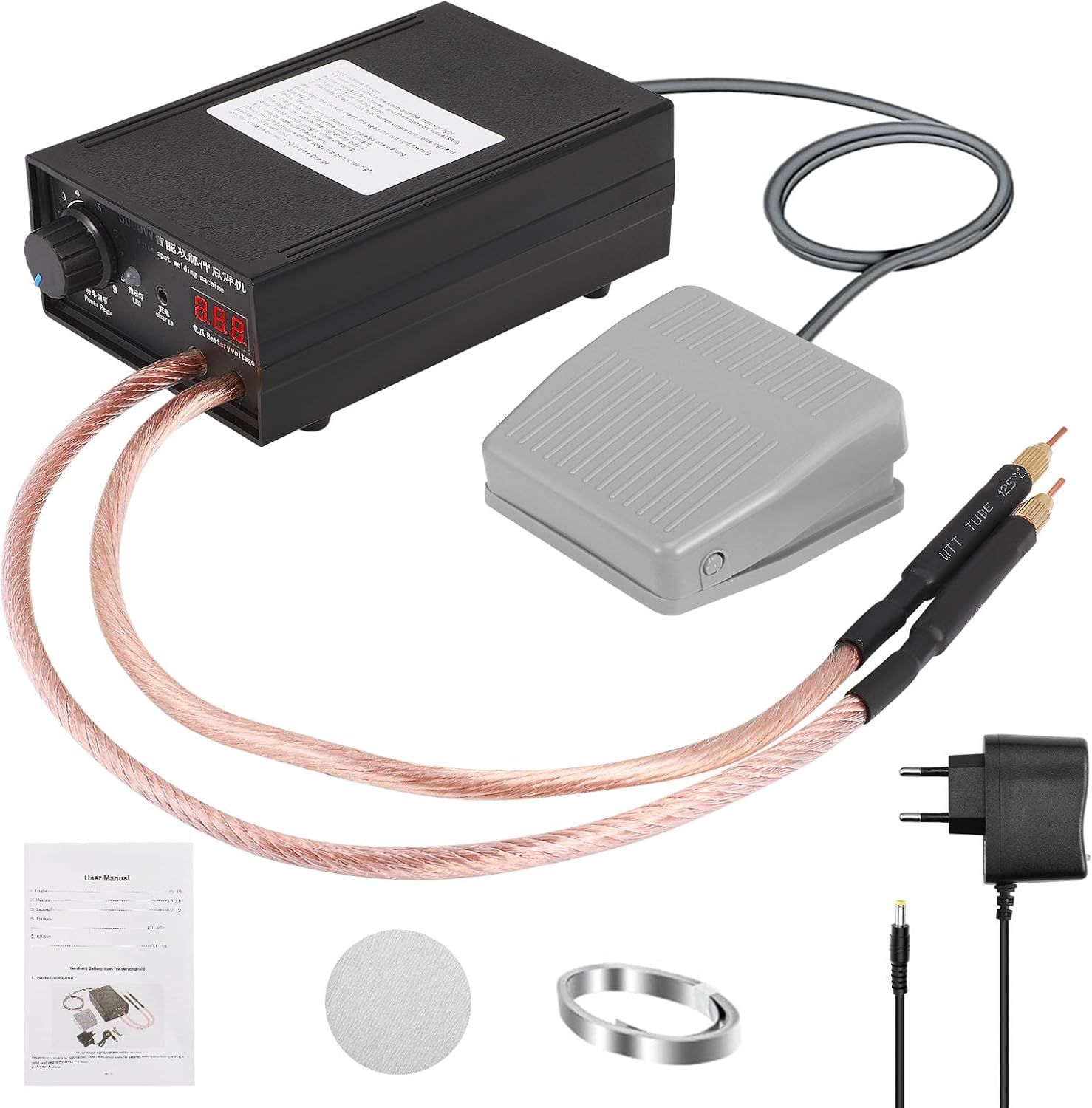 Saldatore a punti a batteria portatile 8000W con pedale e doppia uscita