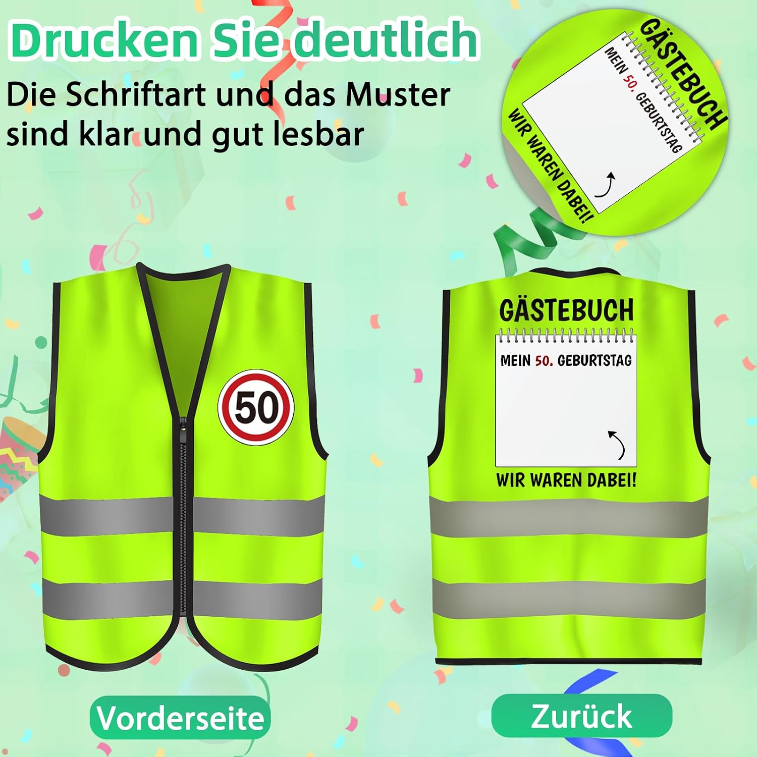 Thumbnail 5 de Giftota 18-90 Geburtstagsweste 65 cm 🎉