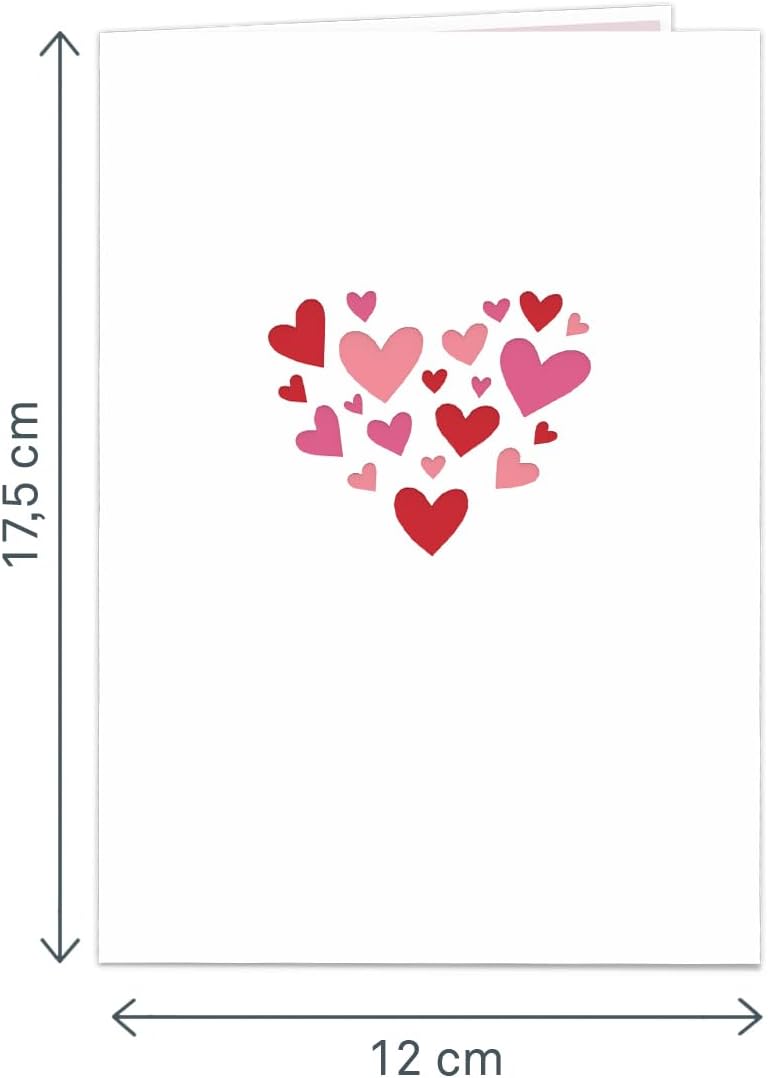Thumbnail 3 de papercrush® Carte pop up « Arbre à cœurs avec tourterelles » 3D – Carte d’amour romantique