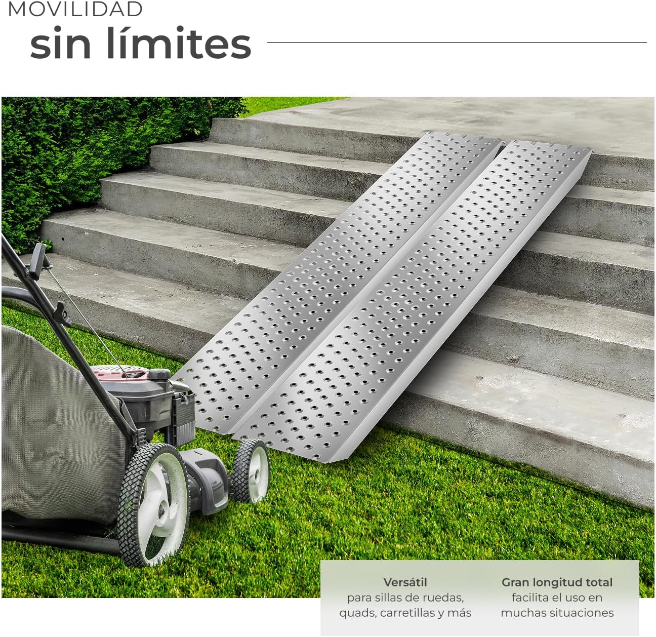Detalle de tectake Rampas para Coches 160 cm