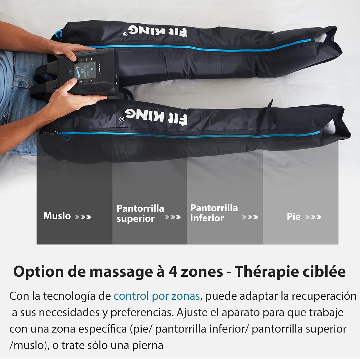 Thumbnail 2 de FIT KING Masajeador Inalámbrico de Piernas para Relajación 💆