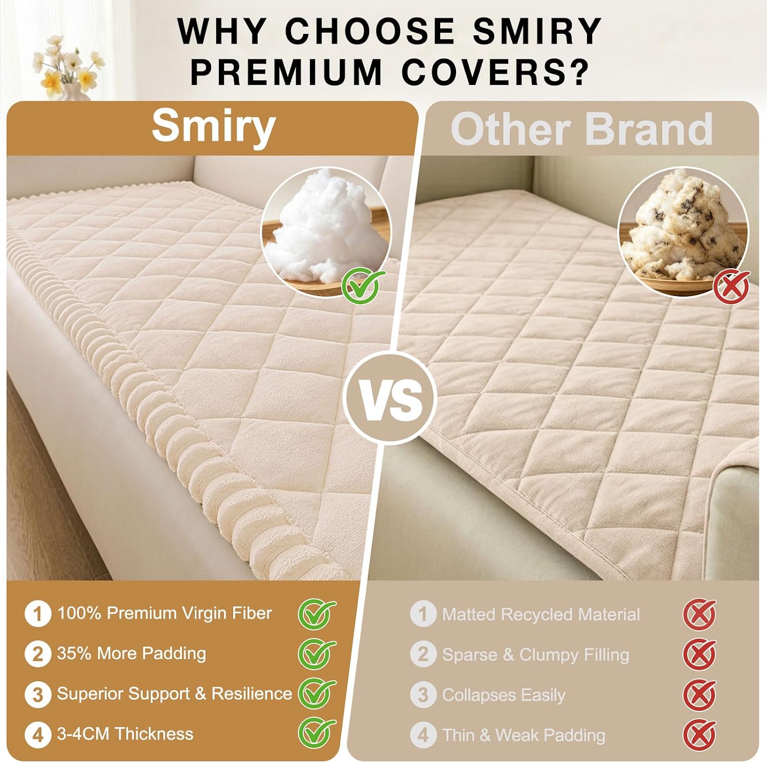 Thumbnail 3 de Smiry Fuzzy Dog Couch Cover 27.6x70.9