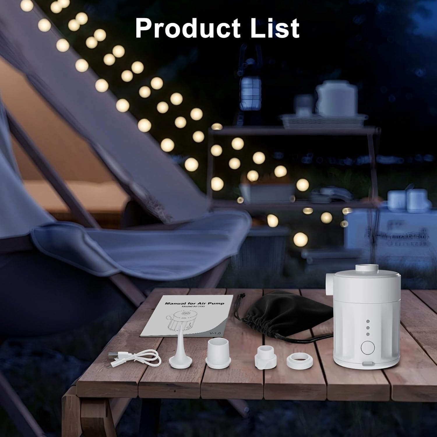 Thumbnail 6 de Mojimdo Portable Electric Air Pump for Inflatables: 2-in-1 Convenience for Airbeds, Pools and More