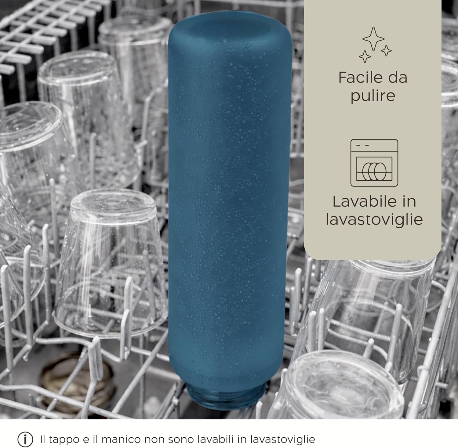 Thumbnail 5 de Twinzee Borraccia 1,5 litri verde foresta, a prova di perdite e senza BPA (Tritan)