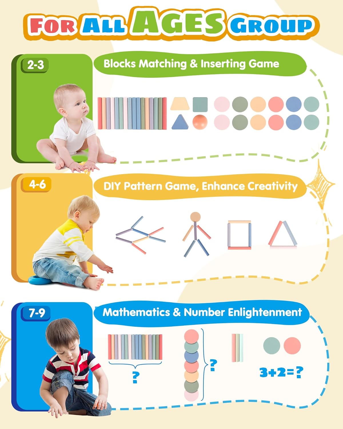 Detalle de Pajojoqa Montessori Color Sorting Toys: 4-in-1 Wooden Busy Box for Color, Shape, and Sensory Play