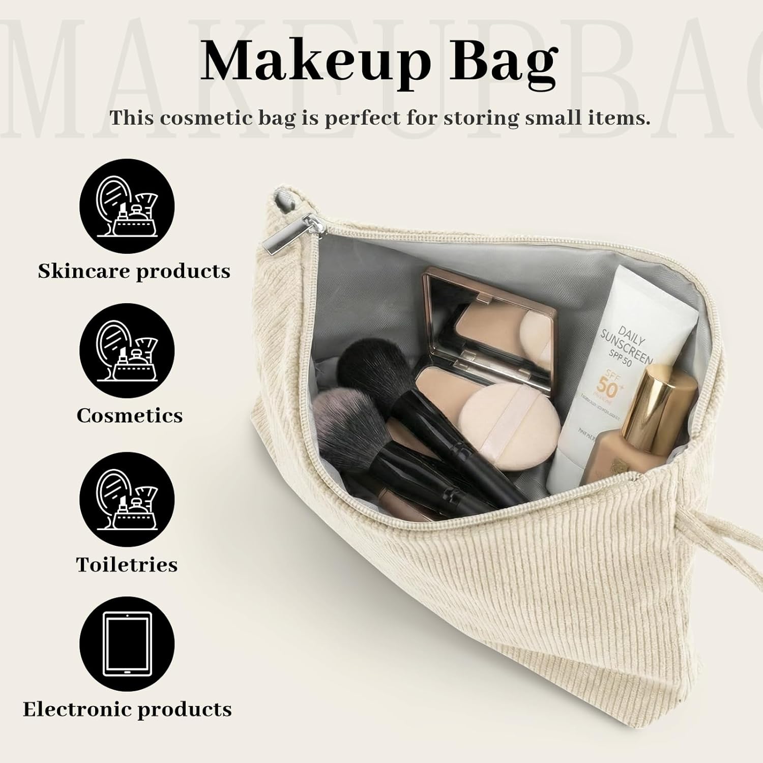 Thumbnail 4 de NADSSJL Cord Tasche Damen – Große Tragetasche mit 17-Zoll Laptopfach, vielseitig einsetzbar