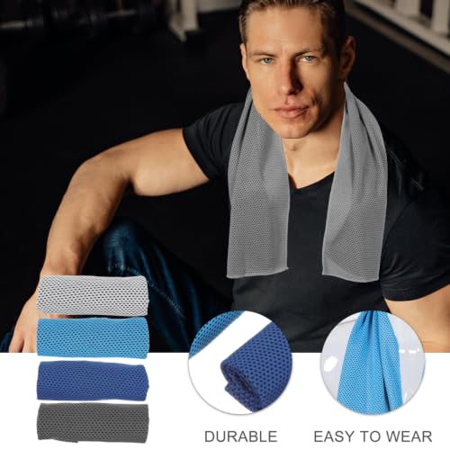 Thumbnail 8 de TOYANDONA 4 Stück Kühlendes Sporthandtuch 30x100 cm – Wiederverwendbar, Polyester, atmungsaktiv und schnell trocknend