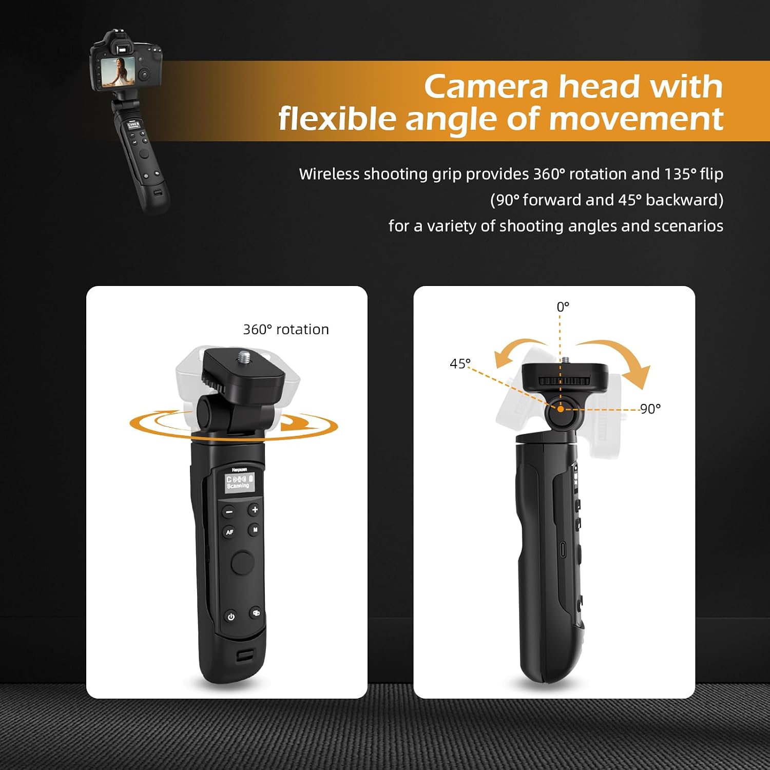 Thumbnail 5 de Canon Wireless Shooting Grip with Shutter Remote: Mini Tripod for G7 X III and More