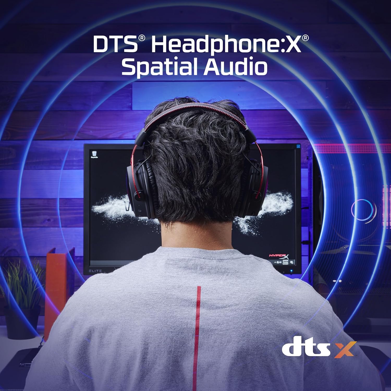 Thumbnail 6 de HyperX Cloud Alpha gaming headset with inline volume control