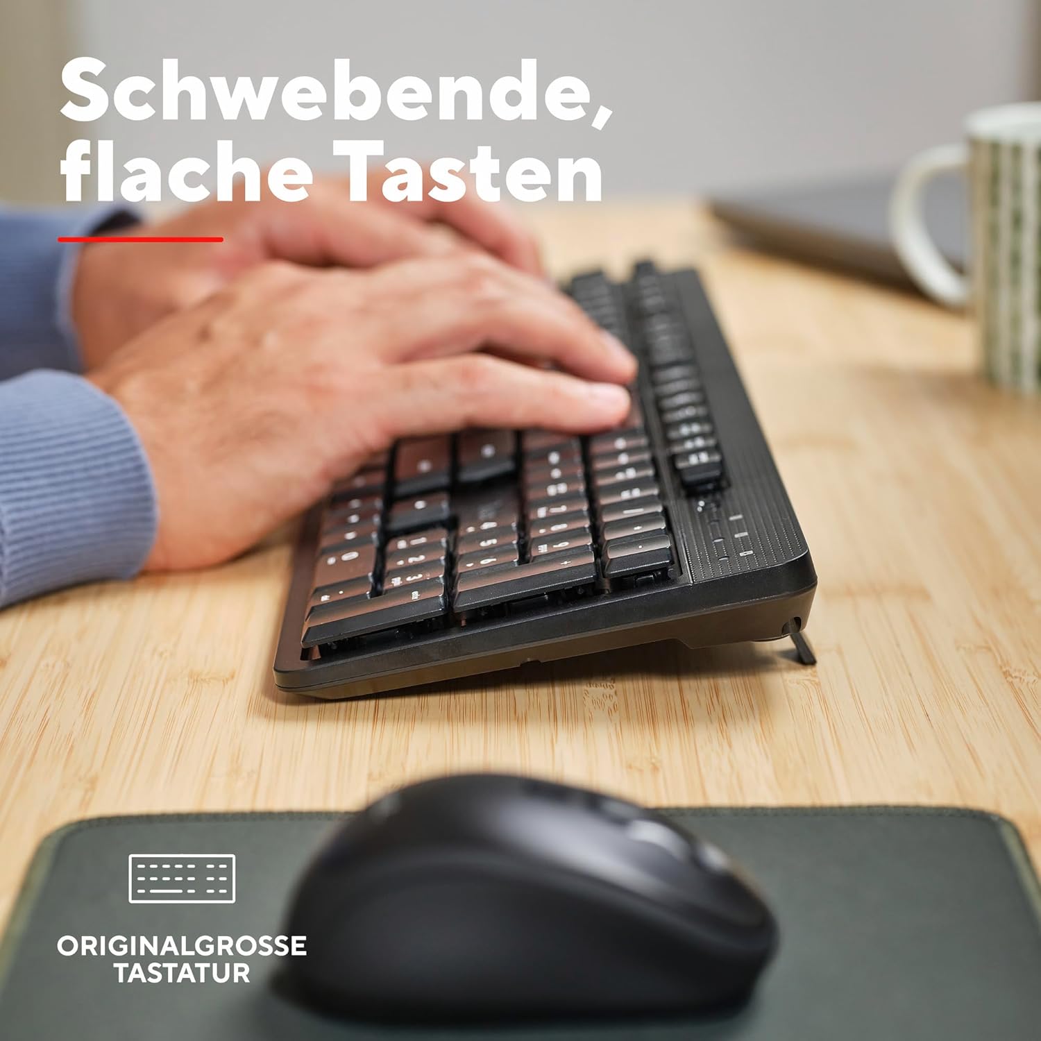 Thumbnail 6 de Trust Ymo II leises Tastatur-Maus-Set 800–1600 DPI ⌨