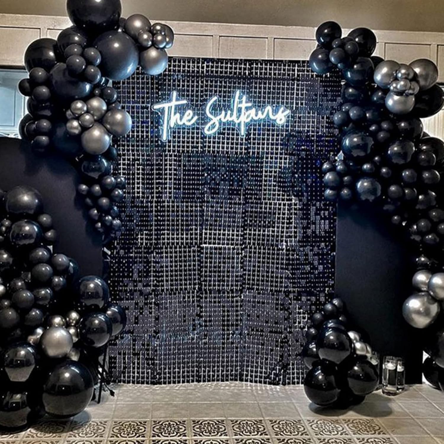Detalle 2 de PartyWoo 140-Piece Black Balloon Kit (18, 12, 10, and 5 Inch) for Balloon Arches, Garlands, and Party Decor