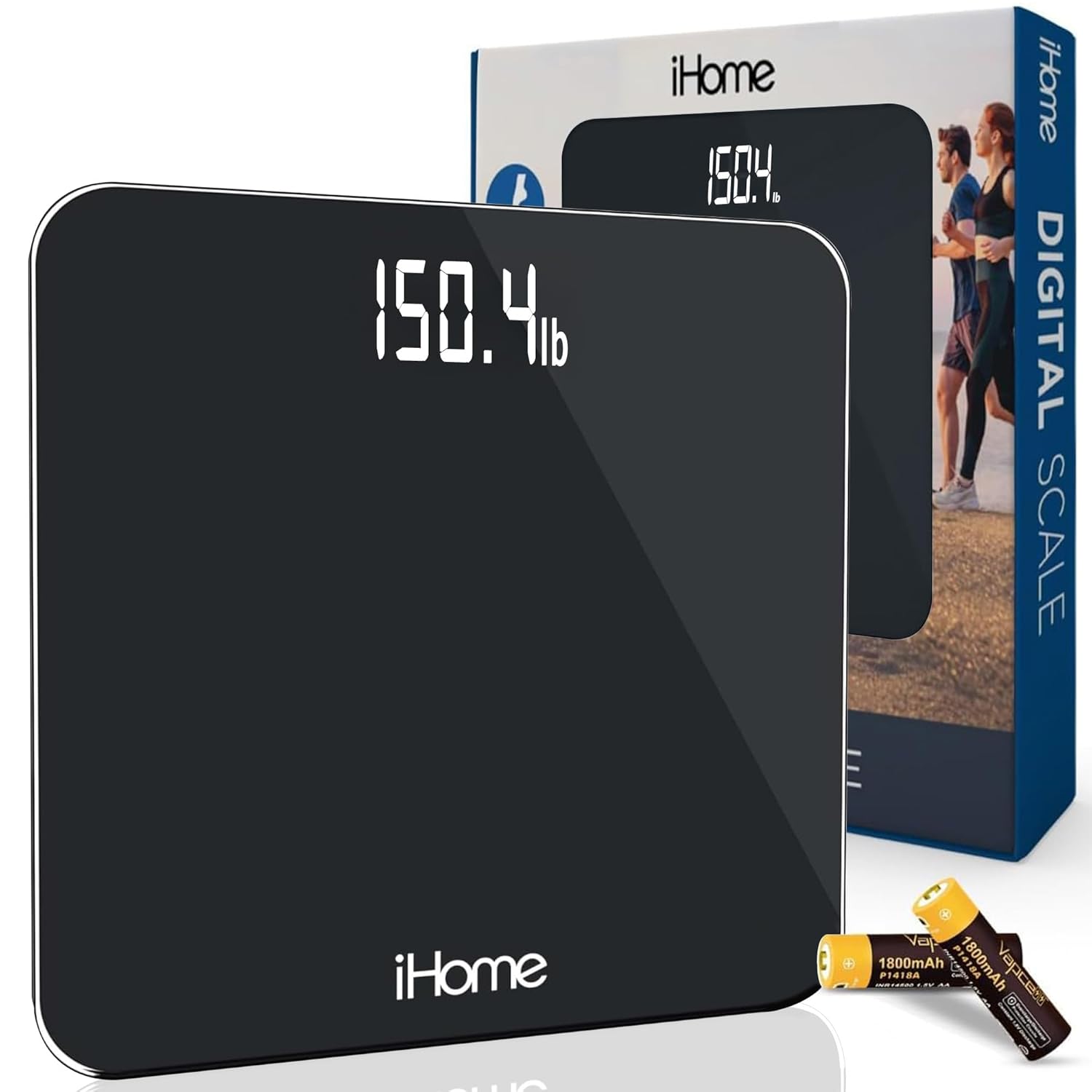 Detalle de iHome Digital Scale: 0.1 lb Precision, 400 lb Capacity
