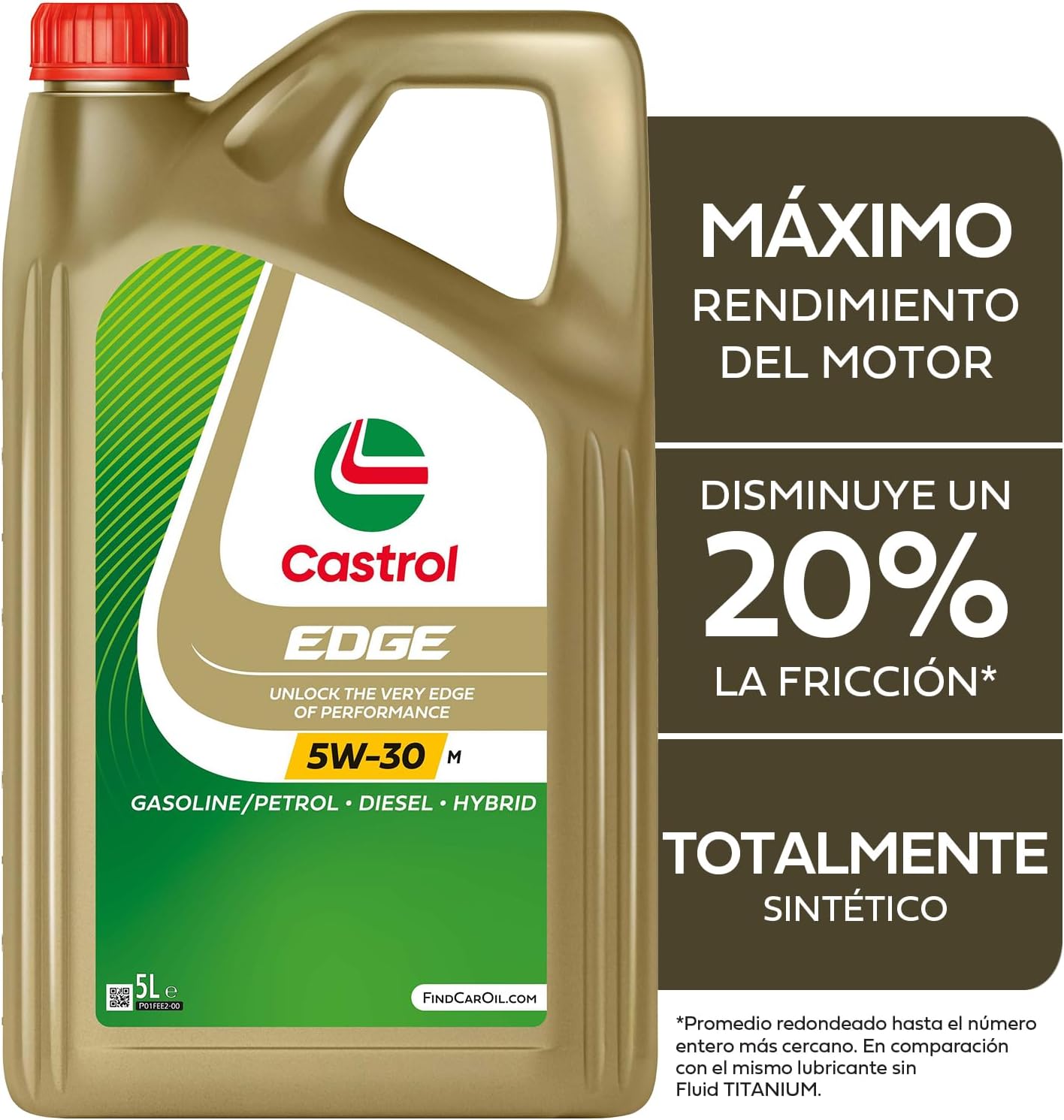 Detalle 2 de Castrol EDGE Turbo Diesel 5W-40 1L