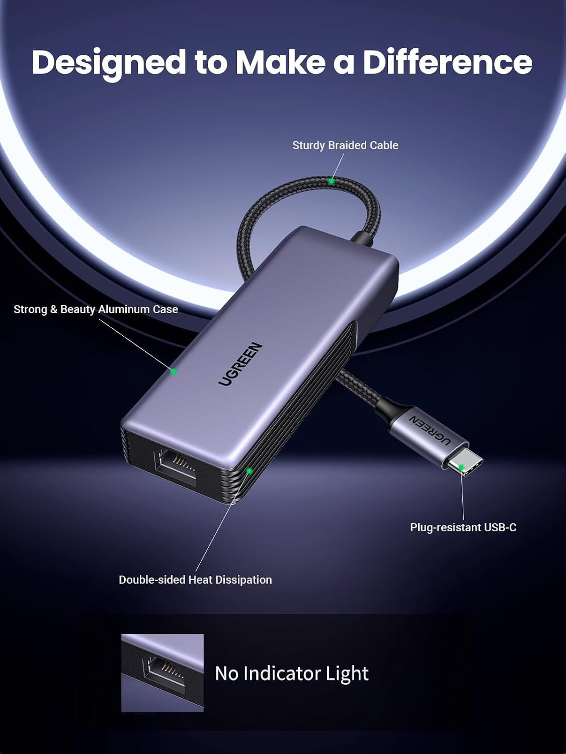 Thumbnail 6 de UGREEN USB C Ethernet Adapter 5Gbps