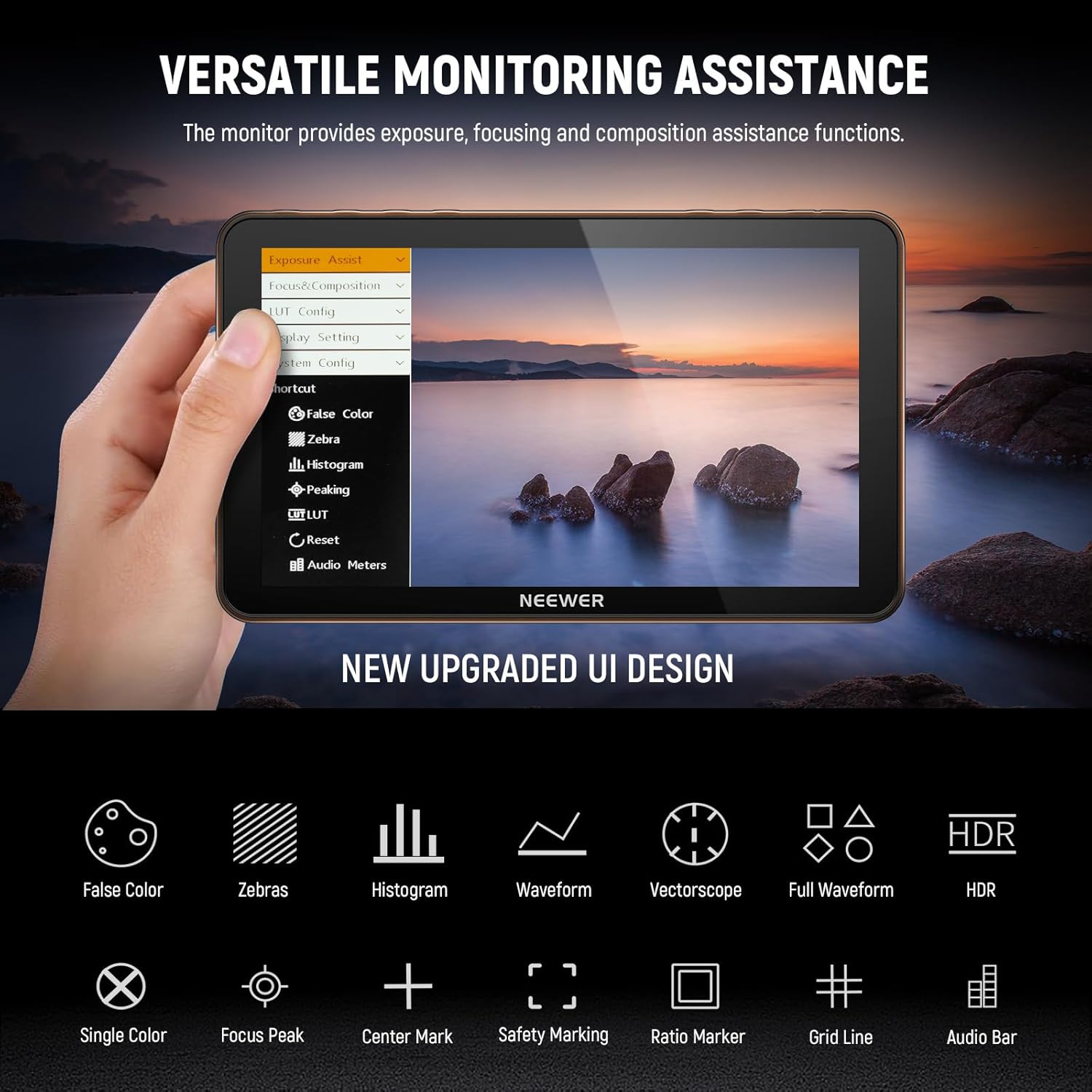 Detalle 2 de NEEWER F700 7" Field Monitor 2000nit
