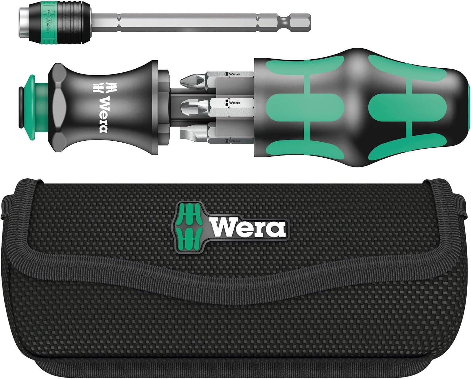 Detalle de Wera 05051024001 KK 25 ビットホルダードライバー 7-in-1 伸縮式ブレード・マイナス/プラス対応