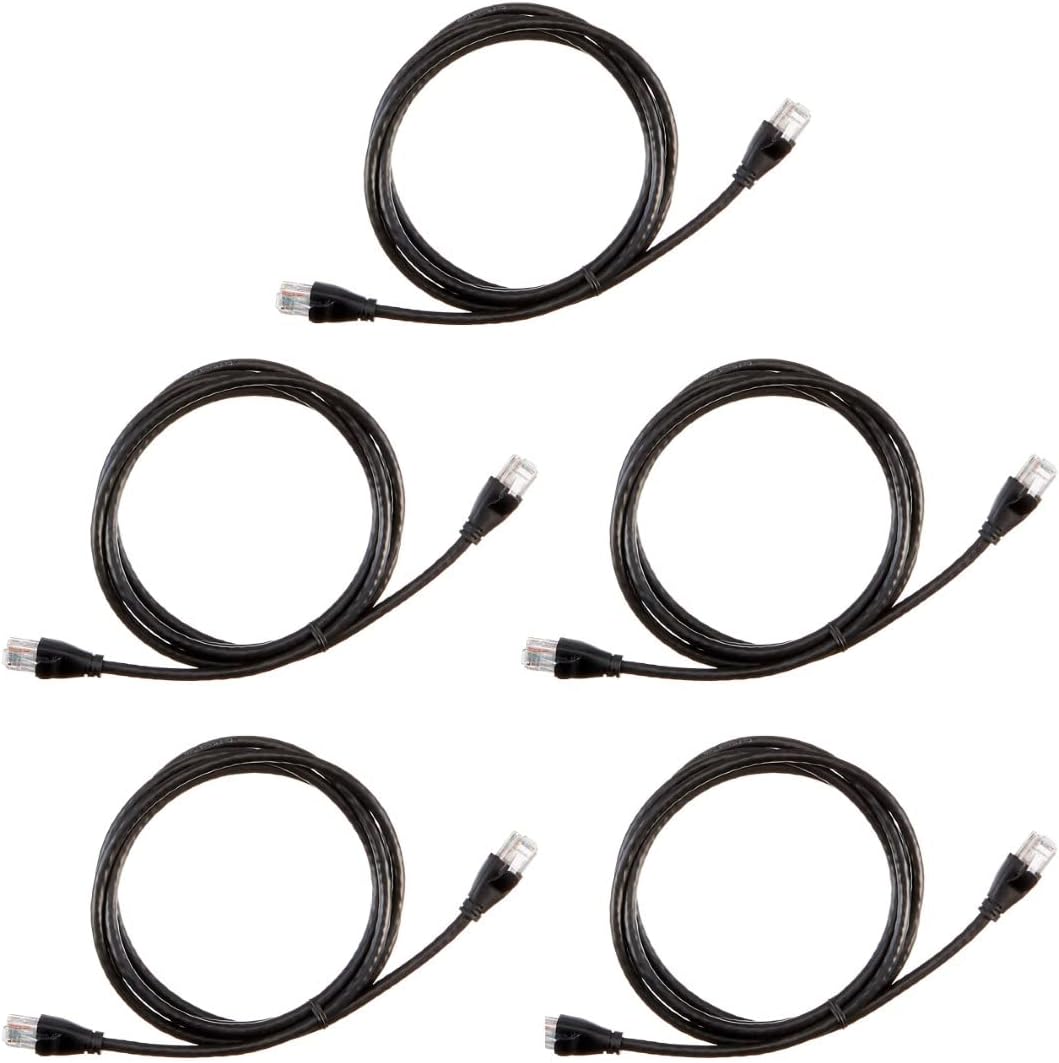 Thumbnail 6 de Amazon Basics RJ45 Cat-6 Ethernet Patch Cable (5-pack, 1.5 m) – Black