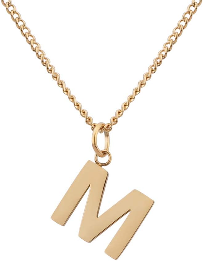 Detalle de GD GOOD.designs EST. 2015 Collana con lettere in oro 18 carati – A-Z