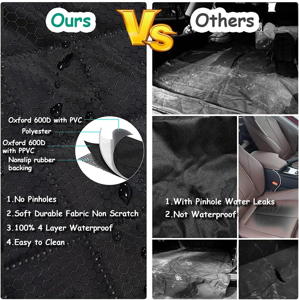 Thumbnail 5 de ANOSOSPECIAL Dog Car Back Seat Cover for Kids & Pets – waterproof, non-slip rear seat protector