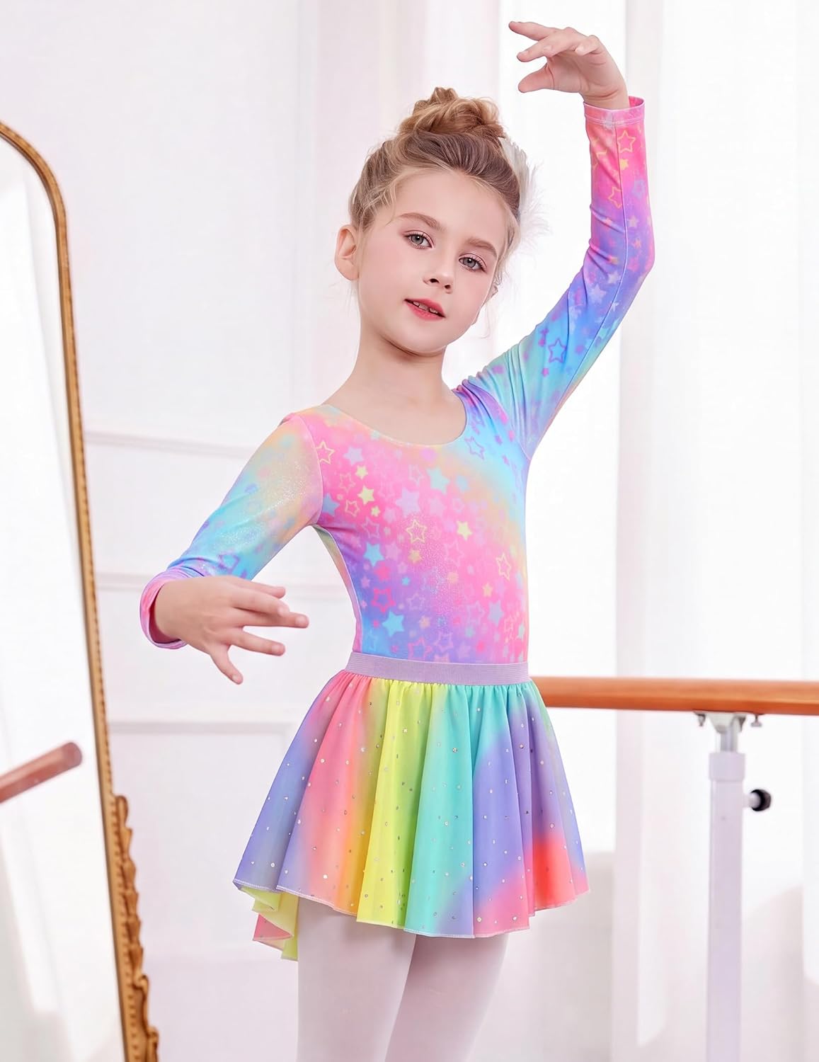 Detalle 1 de Zaclotre Girls’ Ballet Leotard with Removable Skirt