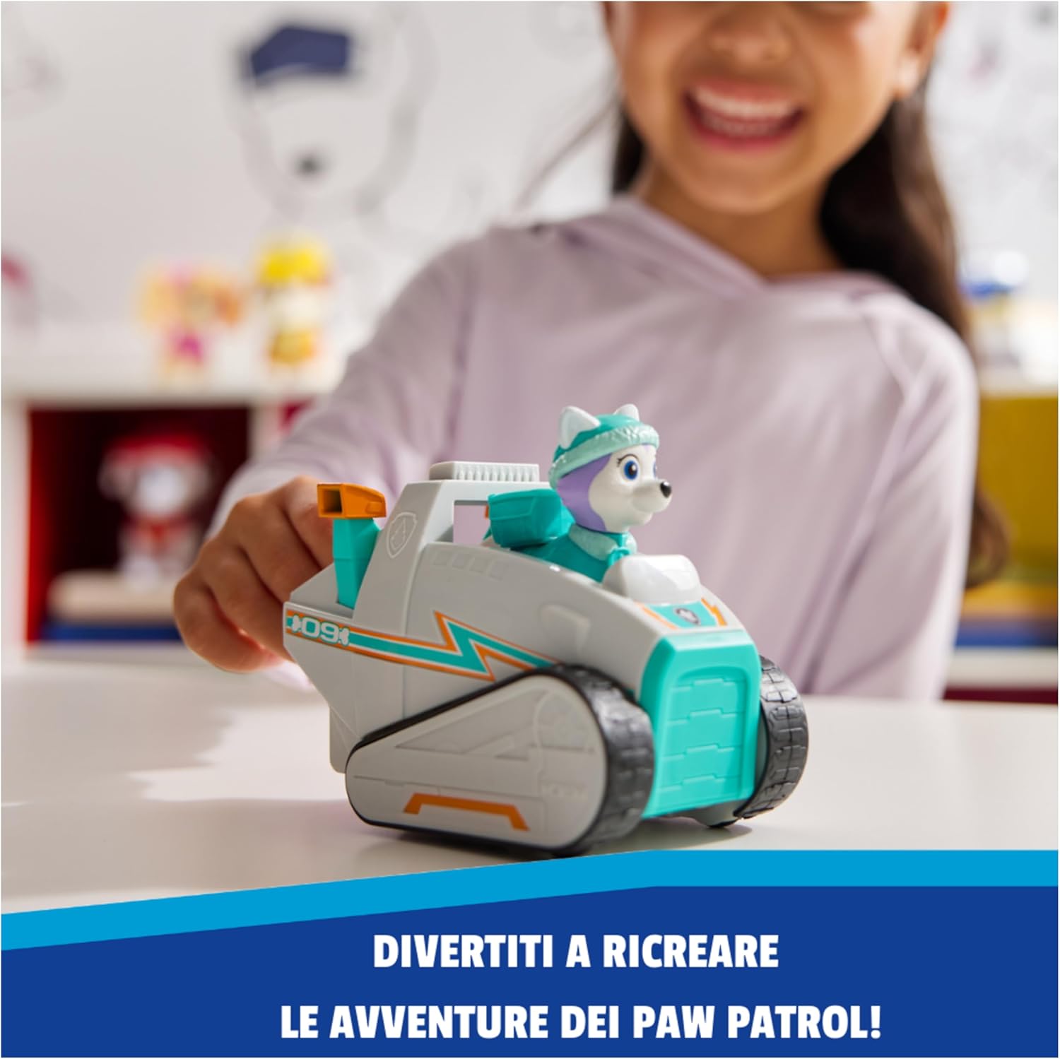 Detalle 2 de Paw Patrol Spazzaneve di Everest con Action Figure: Veicolo di Salvataggio per Missioni