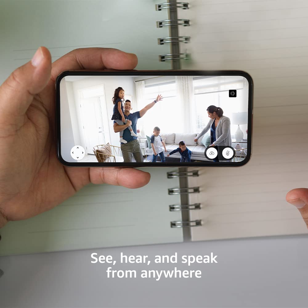 Detalle 2 de Blink Mini Pan-Tilt Indoor Security Camera, HD Video, Two-Way Audio, White