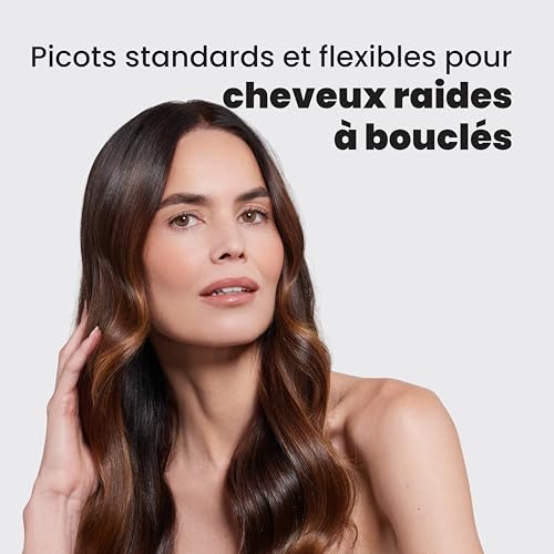 Detalle 2 de Tangle Teezer Ultimate Detangler – Brosse démêlante à picots doubles framboise rouge