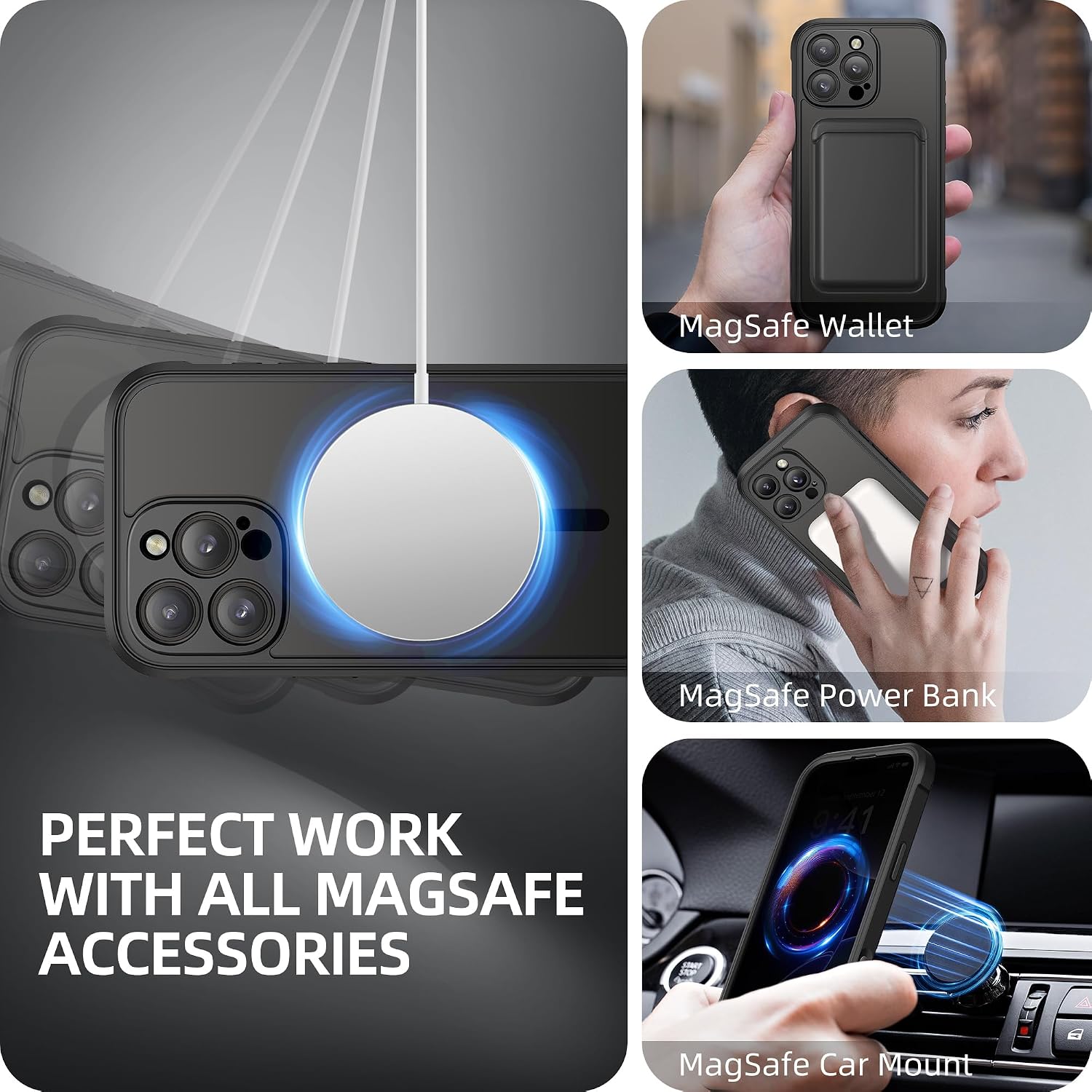 Thumbnail 5 de BERFY iPhone 16 Pro Max privacy case 6.9"