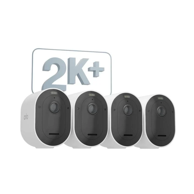 Detalle de Arlo Pro 5 2K: 4 cámaras con visión nocturna y iluminación integrada para interior y exterior