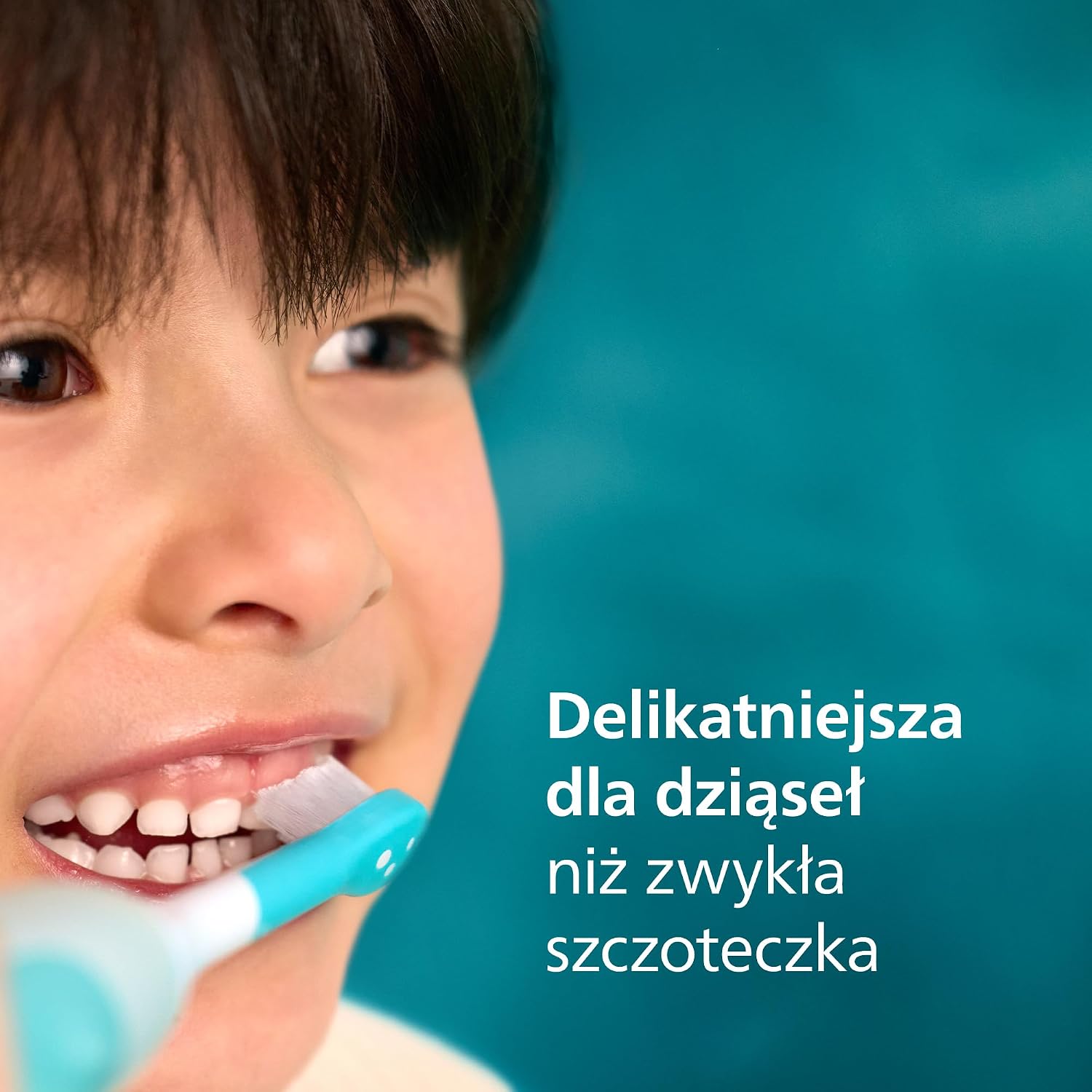 Detalle 2 de Philips Sonicare HX6500/23 – szczoteczka soniczna dla dzieci 3+, turkusowa