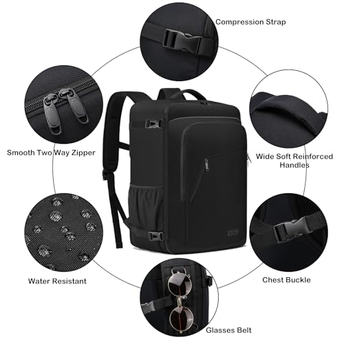 Thumbnail 4 de Mochila de Viaje Cabina 55x35x25 cm WENIG — 48 L con puerto USB, compartimento para portátil y logo compatible con Air Europa