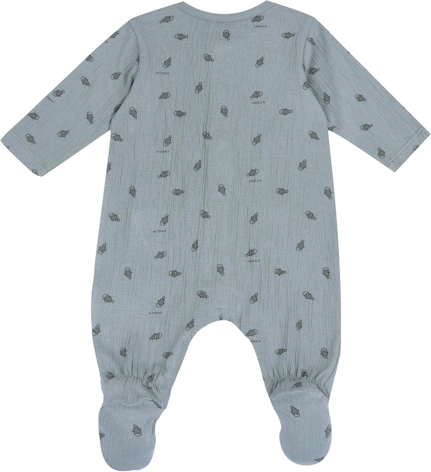 Detalle 2 de Chicco Grenouillères Bébé garçon en coton doux, ouverture frontale pratique – lot de 1