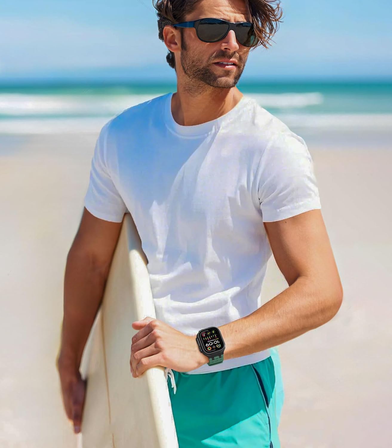 Thumbnail 6 de MoKo Cinturino Ocean in silicone traspirante per Apple Watch Ultra 3/2/1 e Series/S.E 49–42 mm