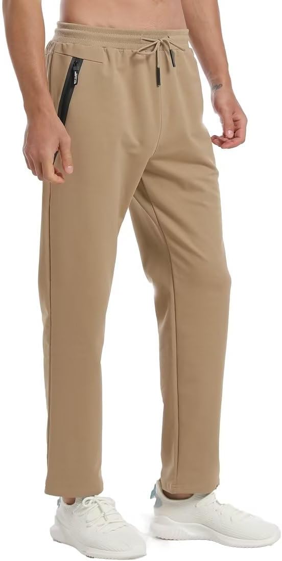 Thumbnail 6 de Tansozer Herren-Jogginghose Slim Fit mit Reißverschluss – Taschen, Kordelzug und weicher Baumwollmischung