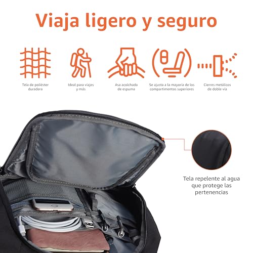 Detalle de Amazon Basics Mochila viaje 15.6 pulgadas