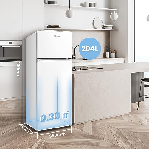 Thumbnail 2 de Midea 204L Frigo Doppia Porta con Compressore Inverter MERT210FGE01: ampia capacità, efficienza essenziale