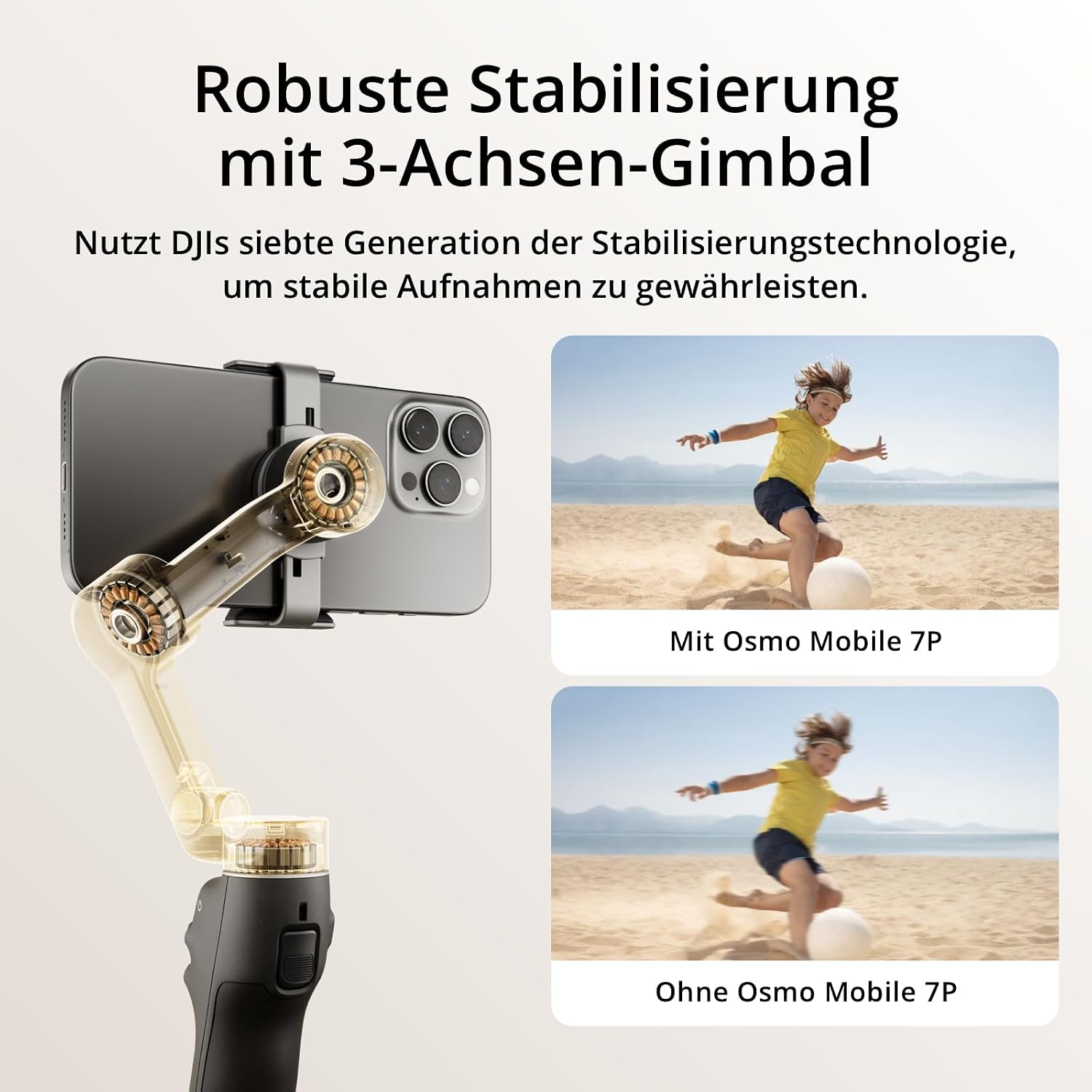 Detalle de DJI Osmo Mobile 7P Gimbal-Stabilisator für Smartphone