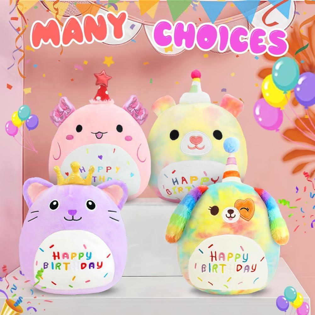 Thumbnail 3 de AMFUN 10" Purple Birthday Cat Plush Pillow — A Cute, Gentle Companion for Kids and Families