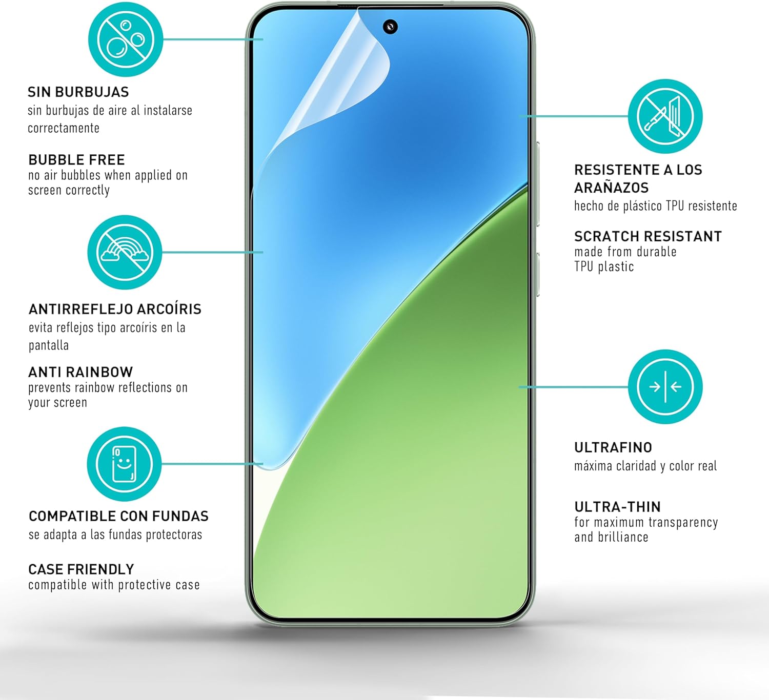 Thumbnail 4 de smartect protector TPU Xiaomi 15 5G