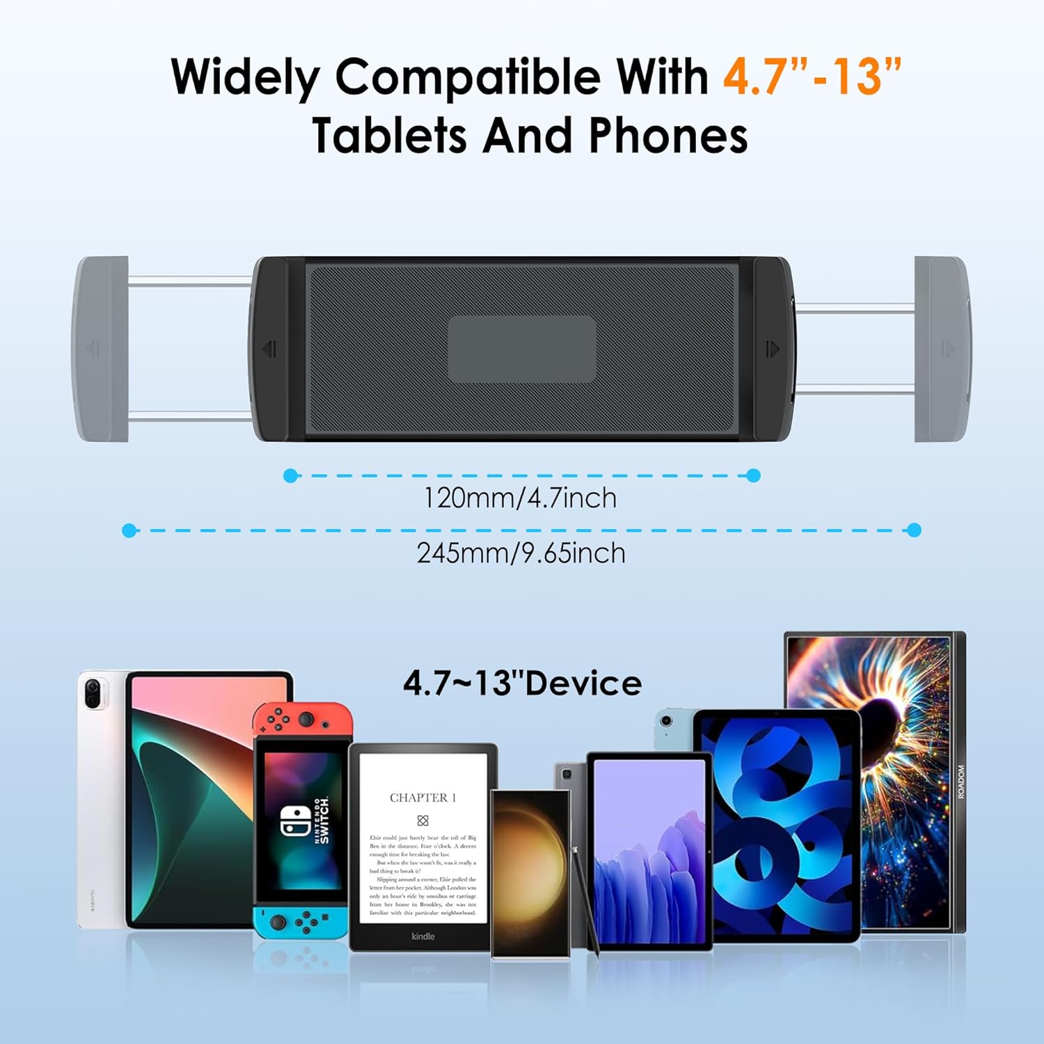 Thumbnail 4 de CreaDream Tablet Holder for Spin Bike 4-13 inch