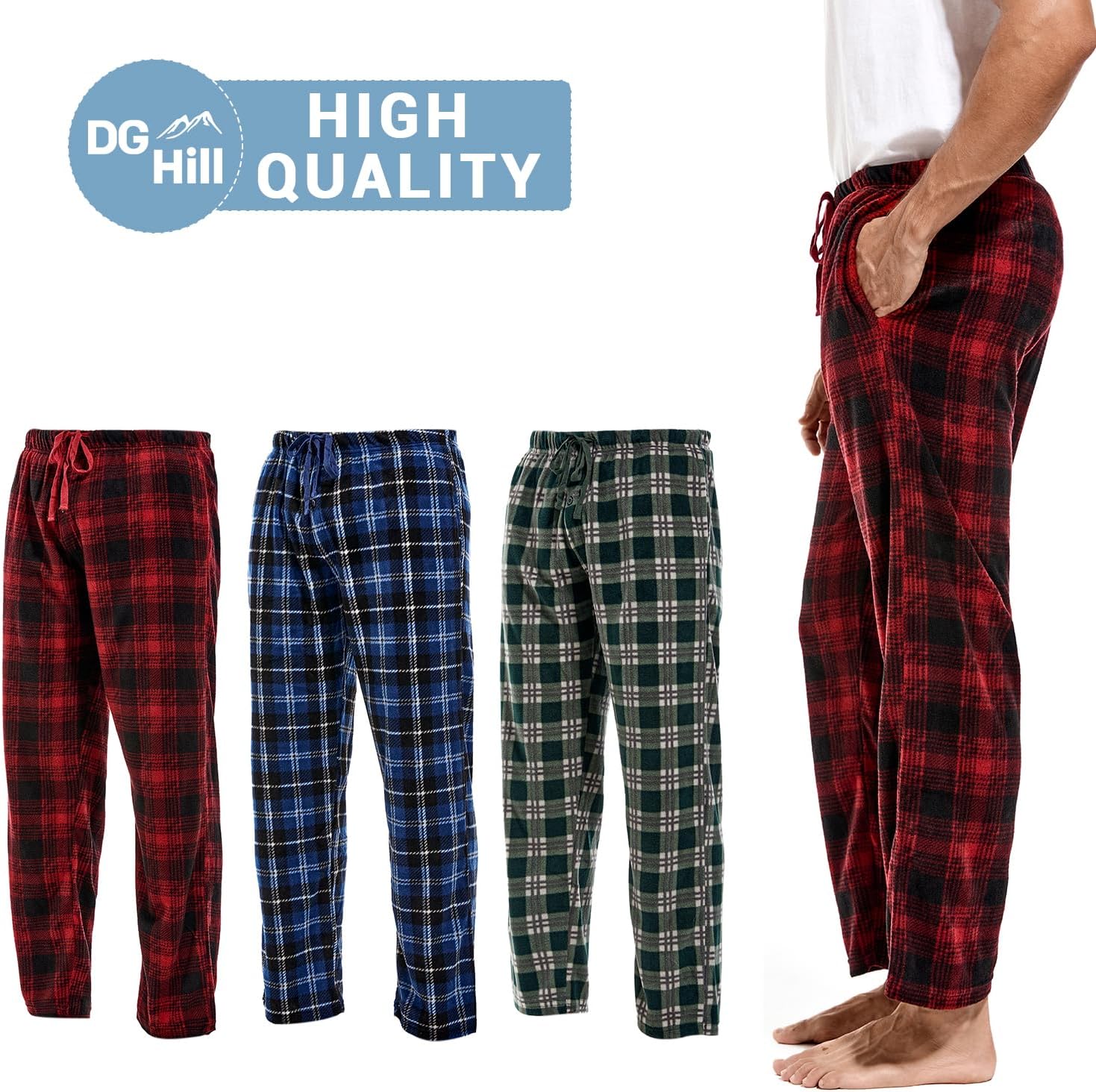 Detalle 1 de DG Hill Plaid Fleece PJ Pants